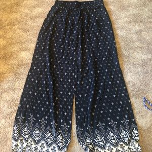Boho pattern cloth pants